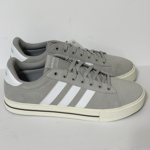 Adidas Daily 4.0 Grey Suede Sneaker Shoes IF4504 Mens Size 11.5 Women 12.5 Skate